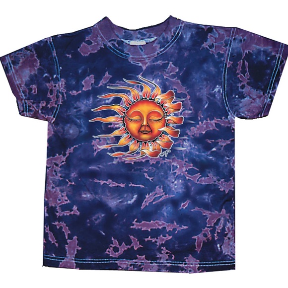 Fruit of the Loom Other - 90s Vintage 🌞 Mike DuBois Sleeping Sun Tie Dye Tee